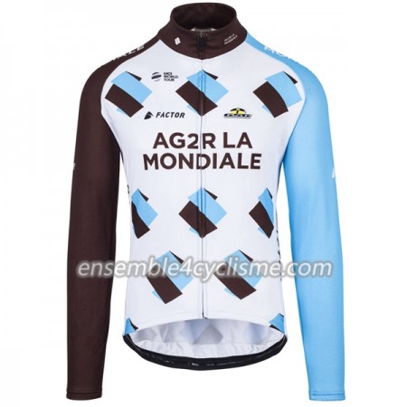 Maillot Cyclisme 2017 AG2R La Mondiale Manches Longues N001